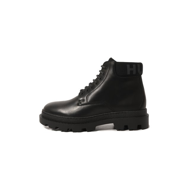 Кожаные ботинки HUGO 50480469, цвет чёрный, размер 45 - фото 4