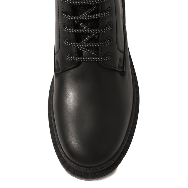 Кожаные ботинки HUGO 50480469, цвет чёрный, размер 45 - фото 6