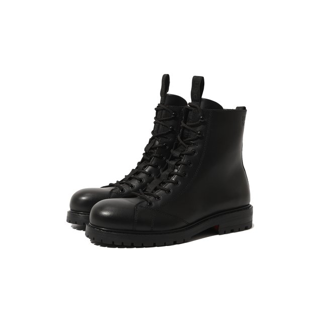 Кожаные ботинки HUGO 50480345, цвет чёрный, размер 43