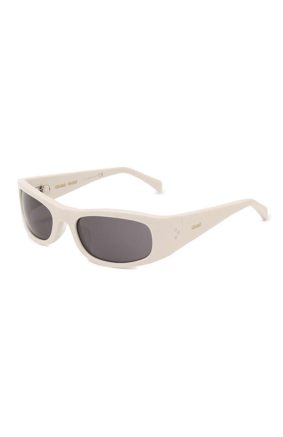 Женские солнцезащитные очки CELINE EYEWEAR белого цвета, арт. 40085I | Фото 1 (Материал: Пластик; Тип очков: С/з; Оптика Гендер: оптика-женское; Очки форма: Узкие)