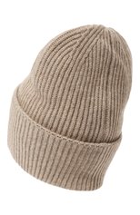 Женская кашемировая шапка FTC бежевого цвета, арт. 800-0950 | Фото 3 (Материал: Текстиль, Кашемир, Шерсть)