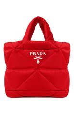 Мужская текстильная сумка-тоут PRADA красного цвета, арт. 2VG082-2DXR-F0011-OOO | Фото 1 (Материал: Текстиль; Размер: large)