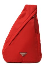 Мужской текстильный рюкзак PRADA красного цвета, арт. 2VZ092-2DW3-F0011-OOO | Фото 1 (Ремень/цепочка: На плечо; Материал: Текстиль; Стили: Кэжуэл; Размер: large)