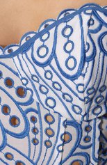 Женский хлопковый топ-бюстье CHARO RUIZ IBIZA синего цвета, арт. 223106 | Фото 5 (Женское Кросс-КТ: Топ-пляжная одежда; Материал внешний: Синтетический материал, Хлопок; Рукава: С открытыми плечами; Длина (для топов): Укороченные; Стили: Романтичный)