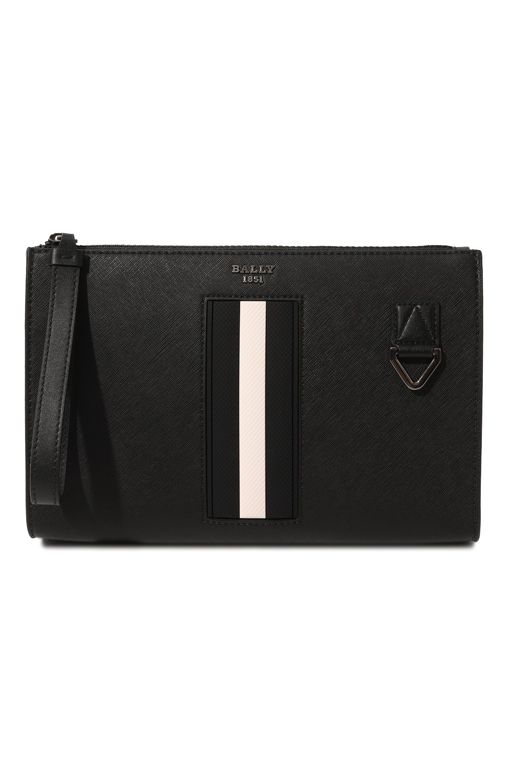 Мужская кожаный клатч BALLY черного цвета, арт. 603171/25879 | Фото 1 (Размер: medium; Материал: Натуральная кожа)