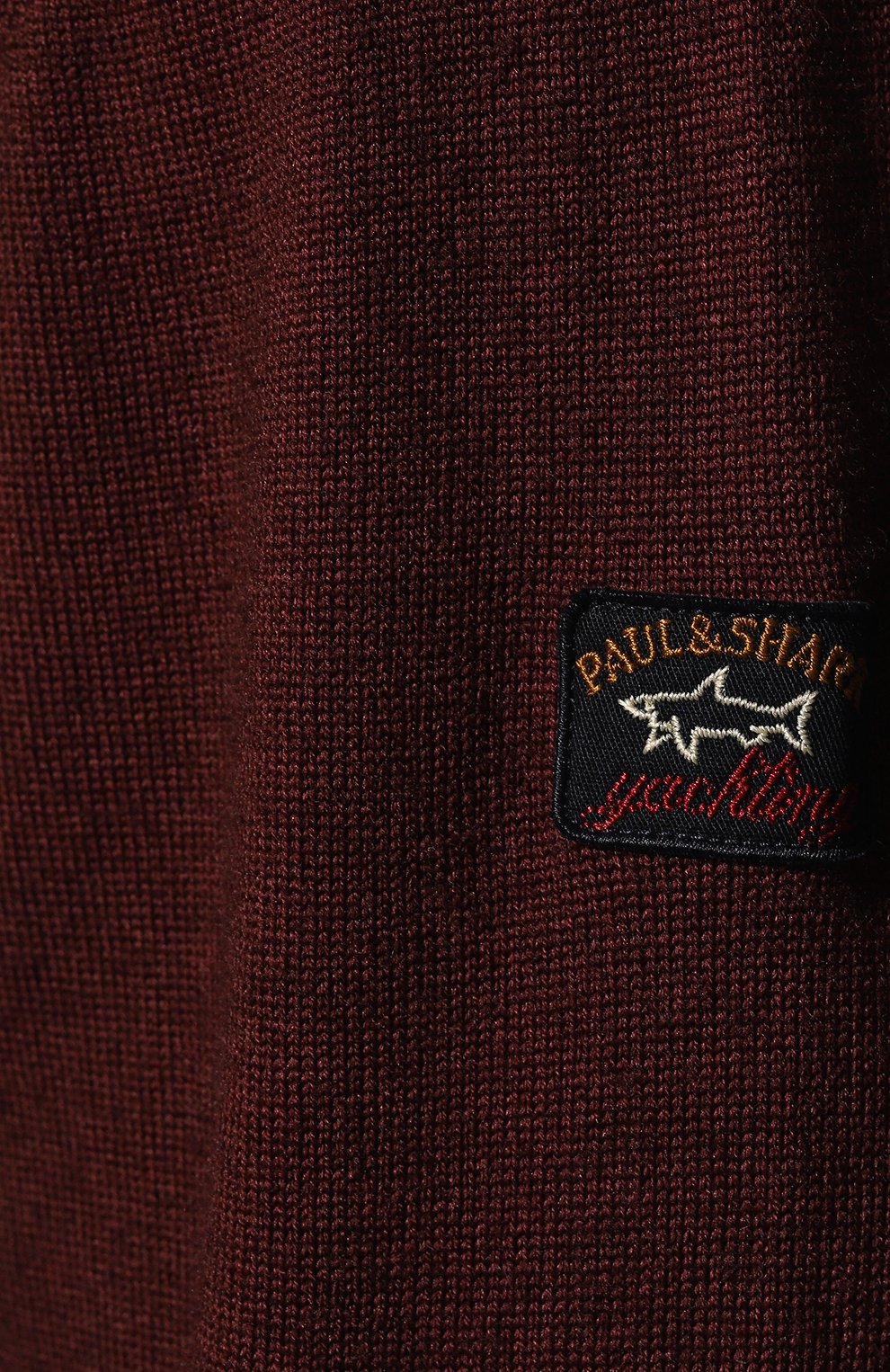 Шерстяной джемпер Paul&Shark 11311100, цвет бордовый, размер 46 - фото 5