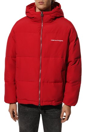Мужская утепленная куртка COMME DES FUCKDOWN красного цвета, арт. CDFU1743 | Фото 3 (Кросс-КТ: Куртка; Рукава: Длинные; Длина (верхняя одежда): До середины бедра; Материал внешний: Синтетический материал; Мужское Кросс-КТ: утепленные куртки; Материал подклада: Синтетический материал; Стили: Кэжуэл)