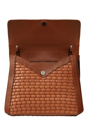 Женская сумка lunch bag RODO коричневого цвета, арт. B8615/869 | Фото 6 (Сумки-технические: Сумки top-handle; Размер: medium; Материал: Натуральная кожа)