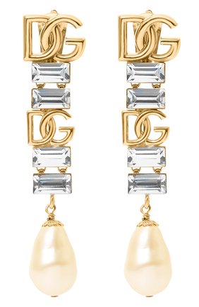Женская клипсы DOLCE & GABBANA золотого цвета по цене 78700 руб., арт. WE08S4 W1111 | Фото 1 Женская клипсы DOLCE & GABBANA золотого цвета, арт. WE08S4 W1111 | Фото 1 (Женское Кросс-КТ: Клипсы-серьги; Материал: Металл)