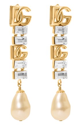 Женская клипсы DOLCE & GABBANA золотого цвета по цене 78700 руб., арт. WE08S4 W1111 | Фото 3 Женская клипсы DOLCE & GABBANA золотого цвета, арт. WE08S4 W1111 | Фото 3 (Женское Кросс-КТ: Клипсы-серьги; Материал: Металл)