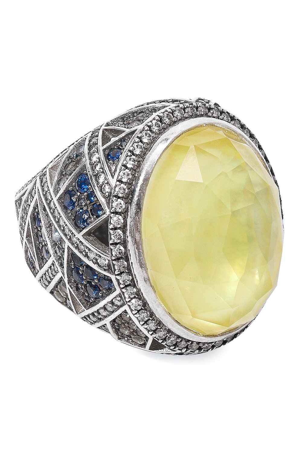 Женское кольцо QUEENSBEE  цвета, арт. 101412 | Фото 1 (Материал: Серебро)
