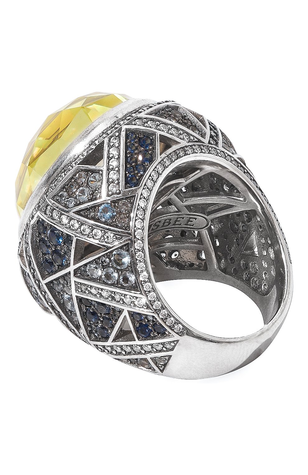 Женское кольцо QUEENSBEE  цвета, арт. 101412 | Фото 3 (Материал: Серебро)
