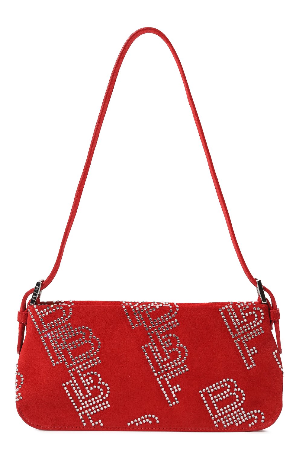 Женская сумка dulce BY FAR красного цвета, арт. 22PFDULSPMSNCMED | Фото 1 (Сумки-технические: Сумки через плечо; Размер: medium; Материал: Натуральная кожа)