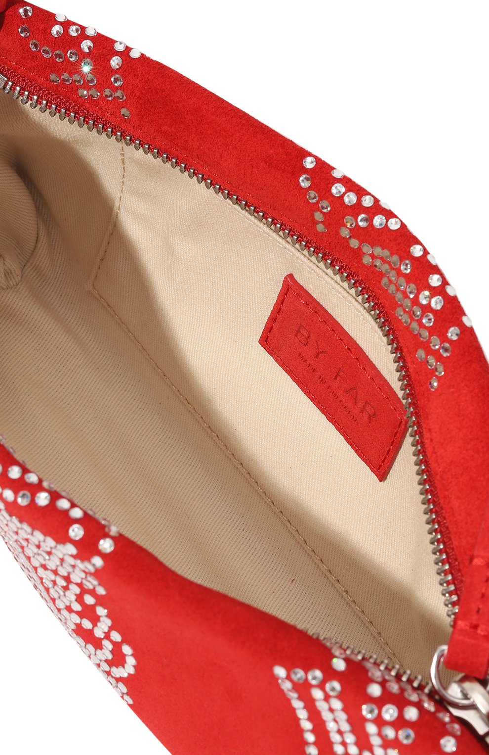 Женская сумка dulce BY FAR красного цвета, арт. 22PFDULSPMSNCMED | Фото 5 (Сумки-технические: Сумки через плечо; Размер: medium; Материал: Натуральная кожа)