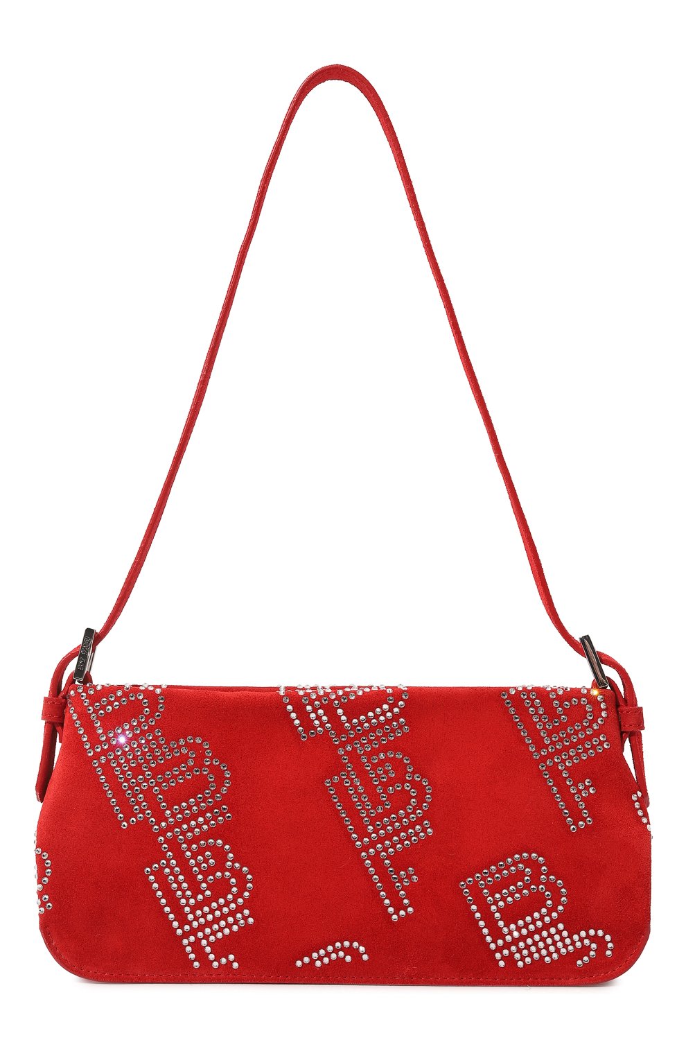 Женская сумка dulce BY FAR красного цвета, арт. 22PFDULSPMSNCMED | Фото 6 (Сумки-технические: Сумки через плечо; Размер: medium; Материал: Натуральная кожа)