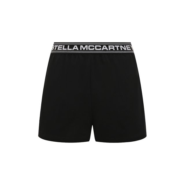 Хлопковые шорты Stella McCartney черного цвета