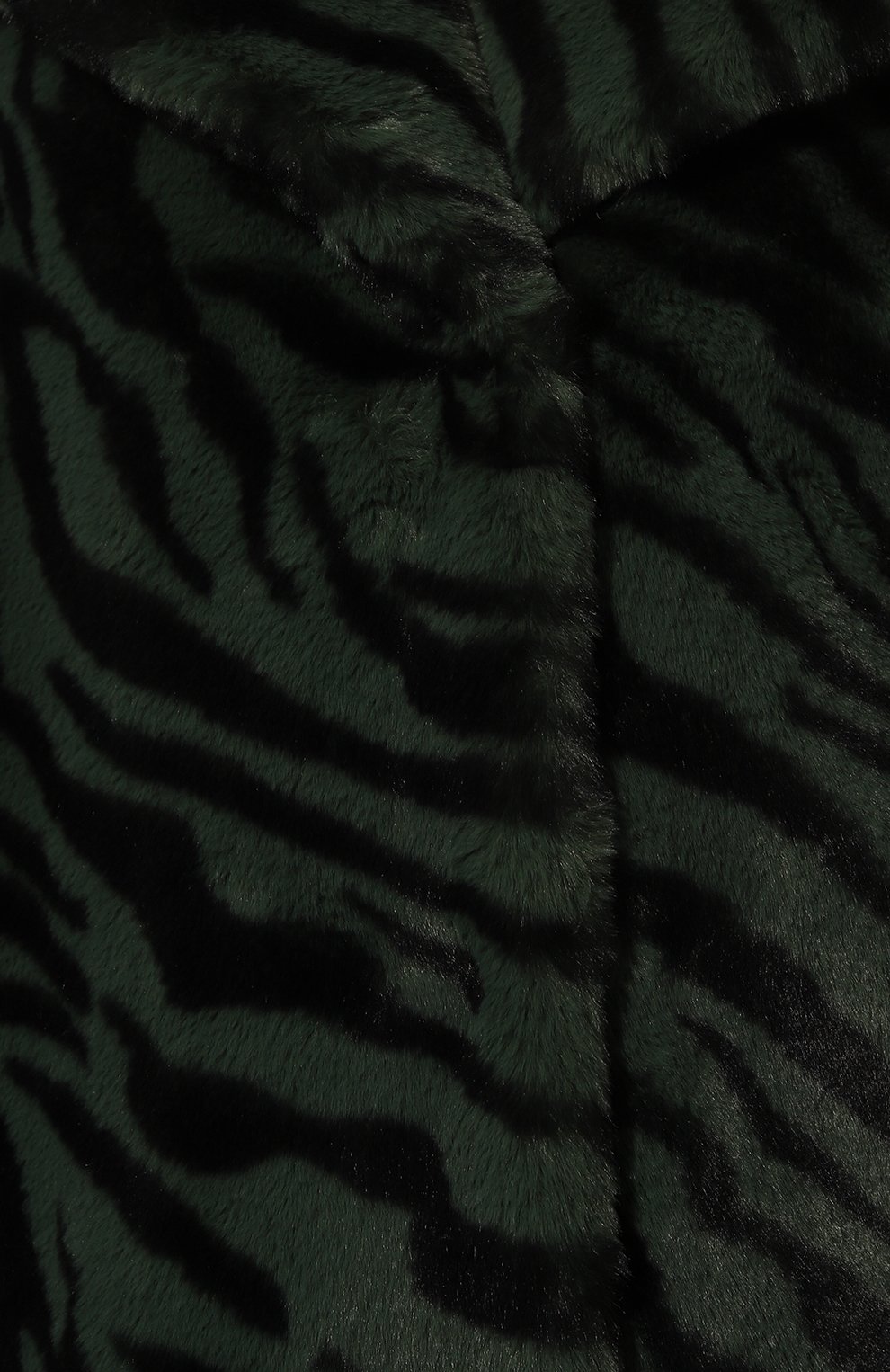 Женская шуба из экомеха LIU JO зеленого цвета, арт. CF2042 E0809 | Фото 5 (Рукава: Длинные; Женское Кросс-КТ: Экомех; Материал внешний: Синтетический материал; Материал подклада: Синтетический материал; Длина (верхняя одежда): Короткие; Стили: Романтичный)