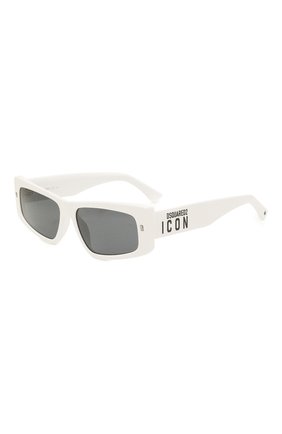 Женские солнцезащитные очки DSQUARED2 белого цвета, арт. IC0N0007 VK6 | Фото 1 (Материал: Пластик; Тип очков: С/з; Очки форма: Прямоугольные; Оптика Гендер: оптика-женское)
