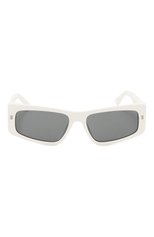 Женские солнцезащитные очки DSQUARED2 белого цвета, арт. IC0N0007 VK6 | Фото 3 (Материал: Пластик; Тип очков: С/з; Оп тика Гендер: оптика-женское; Очки форма: Прямоугольные)
