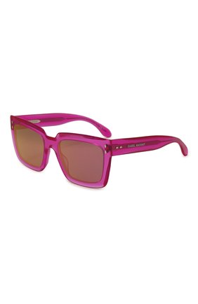Женские солнцезащитные очки ISABEL MARANT розового цвета, арт. IM0005/N 35J | Фото 1 (Тип очков: С/з; Материал: Пластик; Очки форма: Квадратные; Оптика Гендер: оптика-женское)