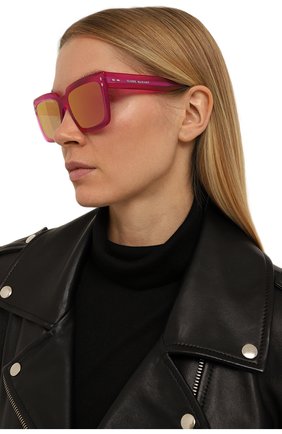 Женские солнцезащитные очки ISABEL MARANT розового цвета, арт. IM0005/N 35J | Фото 2 (Тип очков: С/з; Материал: Пластик; Очки форма: Квадратные; Оптика Гендер: оптика-женское)