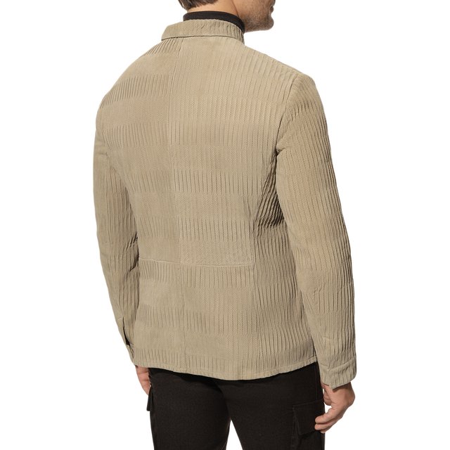 фото Кожаная куртка giorgio armani