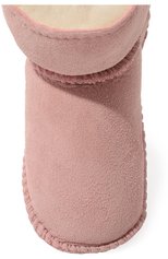 Детские угги EMU AUSTRALIA розового цвета, арт. B10310 | Фото 4 (Материал утеплителя: Натуральный мех, Шерсть; Материал внешний: Замша)
