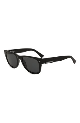 Женские солнцезащитные очки DSQUARED2 черного цвета, арт. D20046 807 | Фото 1 (Кросс-КТ: С/з-унисекс; Материал: Пластик; Тип очков: С/з; Оптика Гендер: оптика-унисекс; Очки форма: Квадратные)