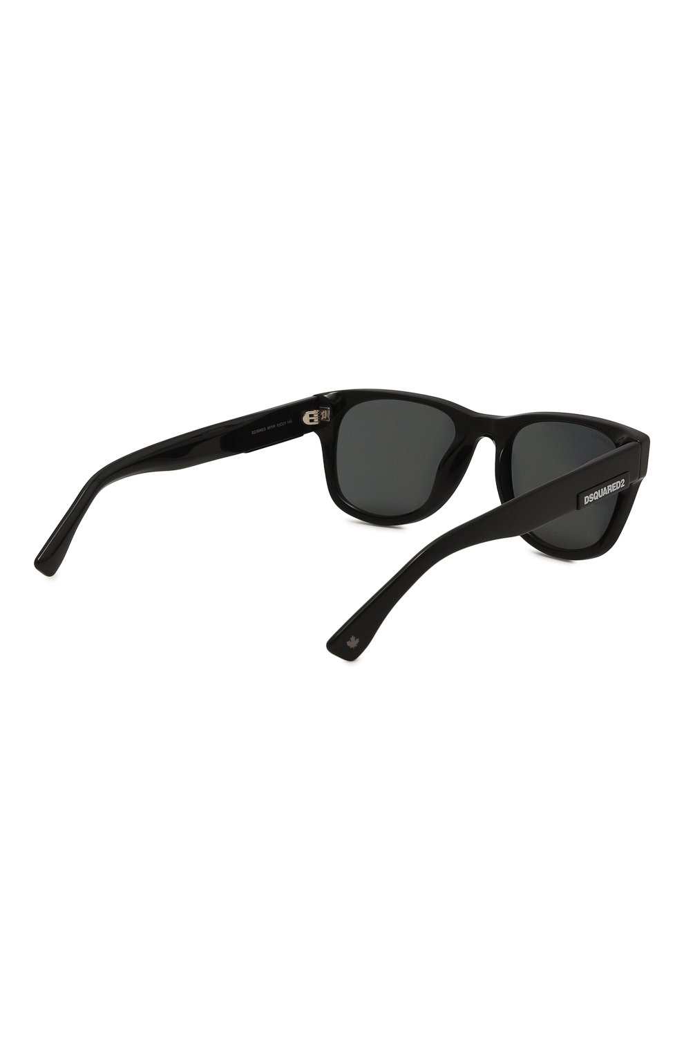 Женские солнцезащитные очки DSQUARED2 черного цвета, арт. D20046 807 | Фото 5 (Кросс-КТ: С/з-унисекс; Материал: Пластик; Тип очков: С/з; Очки форма: Квадратные; Оптика Гендер: оптика-унисекс)