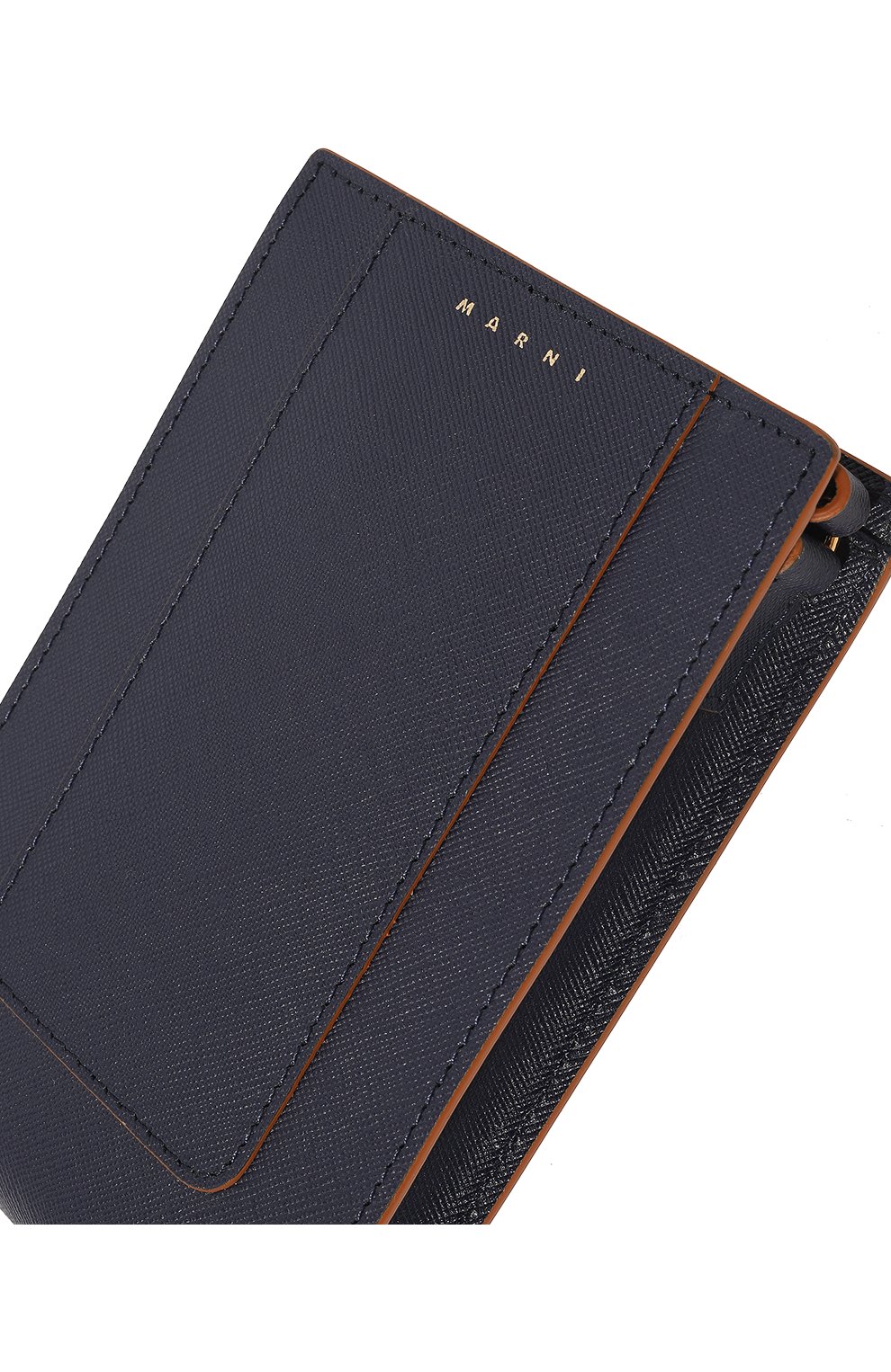 Кожаный чехол для iphone MARNI темно-синего цвета по цене 42350 руб., арт. TEM00023U0/LV520 | Фото 2 Кожаный чехол для iphone MARNI темно-синего цвета, арт. TEM00023U0/LV520 | Фото 2 (Женское Кросс-КТ: Кожа iPhone; Материал: Натуральная кожа)