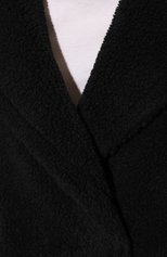 Женская шуба из экомеха FORTE DEI MARMI COUTURE черного цвета, арт. 22WF4566-3-991 | Фото 5 (Материал внешний: Шерсть, Синтетический материал; Рукава: Длинные; Длина (верхняя одежда): До колена; Женское Кросс-КТ: Экомех; Стили: Гранж; Материал подклада: Синтетический материал)