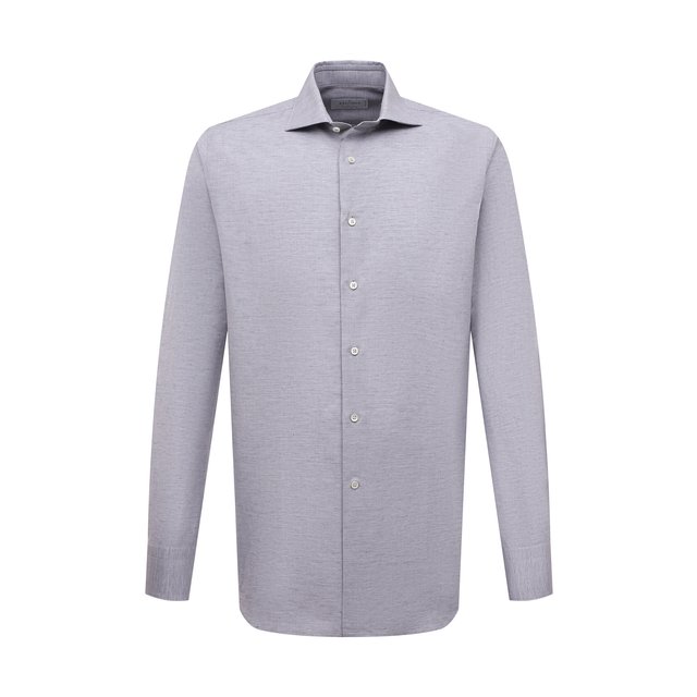 фото Рубашка изо льна и хлопка canali