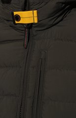 Мужская пуховая куртка PARAJUMPERS хаки цвета, арт. 22WM-PMPUFSL02 | Фото 5 (Кросс-КТ: Куртка; Рукава: Длинные; Материал внешний: Синтетический материал; Стили: Милитари, Кэжуэл; Мужское Кросс-КТ: Куртка-пуховая; Материал подклада: Синтетический материал; Длина (верхняя одежда): Короткие; Материал утеплителя: Пух и перо)