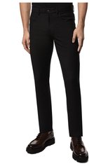 Мужские шерстяные брюки CANALI бордового цвета, арт. V1551/AR03474 | Фото 3 (Материал внешний: Шерсть; Длина (брюки, джинсы): Стандартные; Случай: Повседневный; Стили: Кэжуэл)