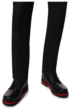 Мужские кожаные ботинки BOGNER черного цвета, арт. 12244373/C0URCHEVAL 14 B | Фото 3 (Материал внешний: Кожа; Материал утеплителя: Натуральный мех; Мужское Кросс-КТ: Хайкеры-обувь, Ботинки-обувь, зимние ботинки)