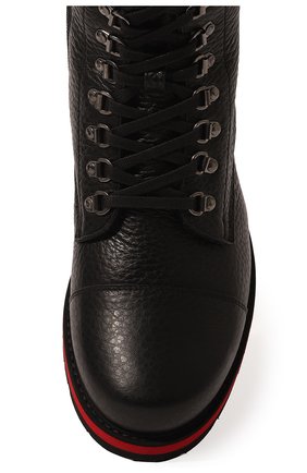 Мужские кожаные ботинки BOGNER черного цвета, арт. 12244373/C0URCHEVAL 14 B | Фото 6 (Материал внешний: Кожа; Материал утеплителя: Натуральный мех; Мужское Кросс-КТ: Хайкеры-обувь, Ботинки-обувь, зимние ботинки)