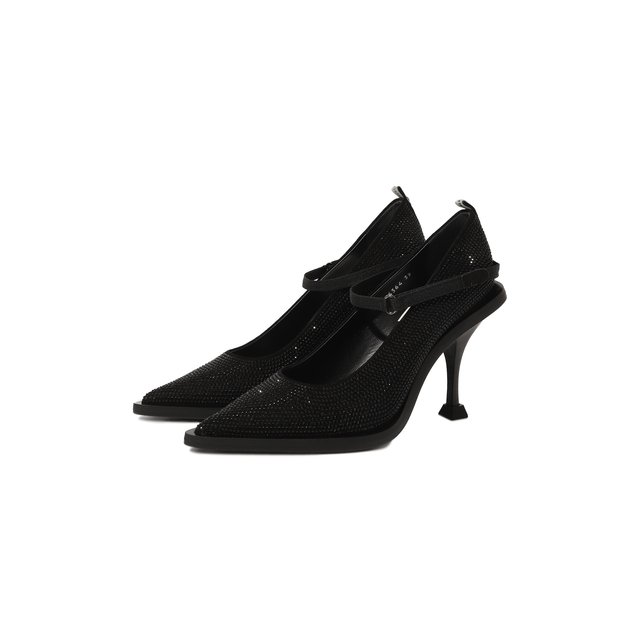 Комбинированные туфли Premiata M6364/CAM0SCI0+STRASS, цвет чёрный, размер 37