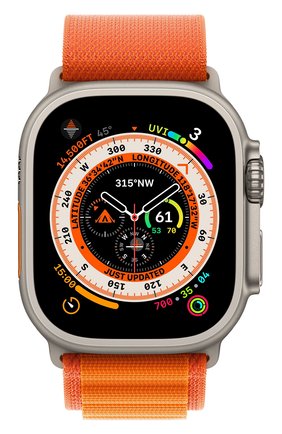 Смарт-часы Apple Watch Ultra GPS + Cellular 49mm Titanium Case with Orange Alpine Loop S | Фото №2