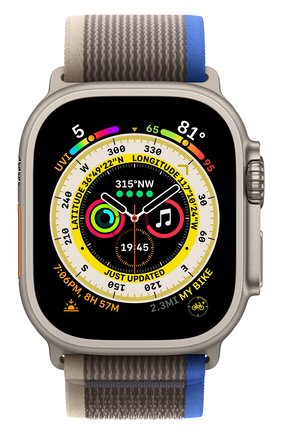 Смарт-часы Apple Watch Ultra GPS + Cellular 49mm Titanium Case with Blue/Gray Trail Loop M/L | Фото №2