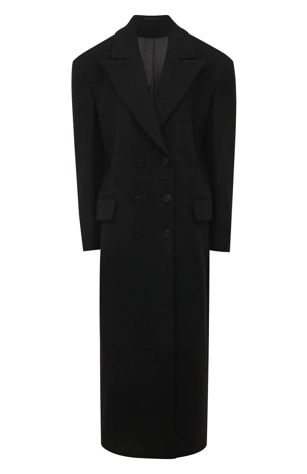 Женское шерстяное пальто JACOB LEE черного цвета, арт. WWC06721B | Фото 1 (Материал внешний: Шерсть; Рукава: Длинные; Стили: Классический; Длина (верхняя одежда): Длинные; 1-2-бортные: Однобортные)