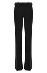 Женские шерстяные брюки JACOB LEE черного цвета, арт. WWP07922B | Фото 1 (Длина (брюки, джинсы): Удлиненные; Материал внешний: Шерсть; Женское Кросс-КТ: Брюки-одежда; Силуэт Ж (брюки и джинсы): Расклешенные; Стили: Романтичный)