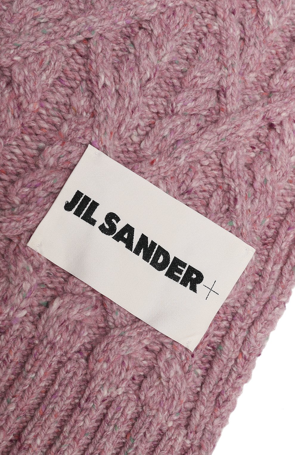 Женский шарф JIL SANDER розового цвета, арт. J40TE0007-J14522 | Фото 3 (Материал: Текстиль, Шерсть)