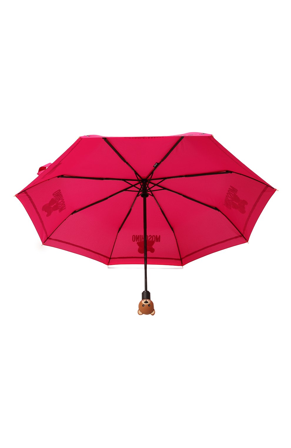 Женский складной зонт MOSCHINO фуксия цвета, арт. 8169-0PENCL0SE | Фото 3 (Материал: Текстиль, Синтетический материал, Металл)