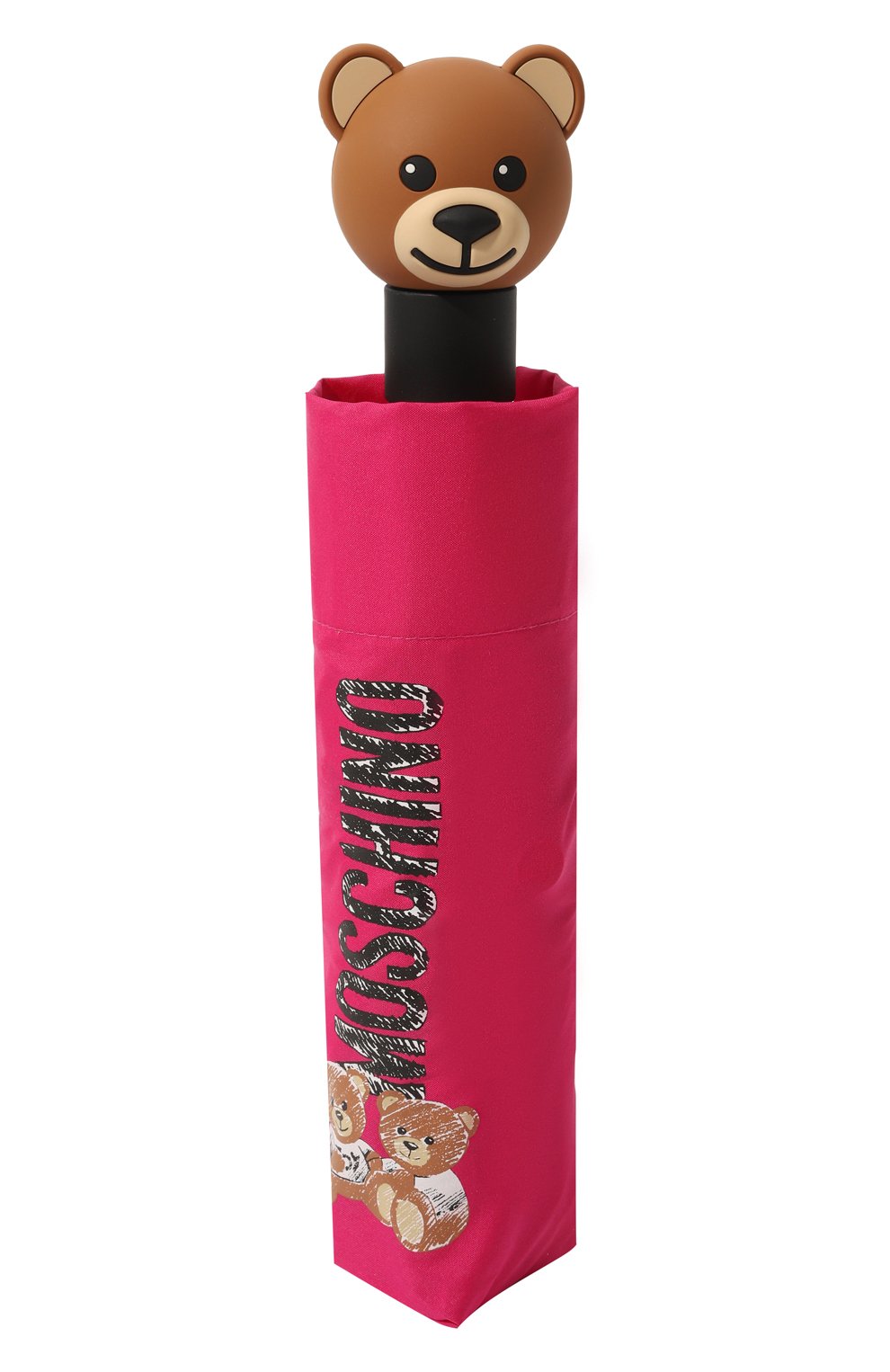 Женский складной зонт MOSCHINO фуксия цвета, арт. 8169-0PENCL0SE | Фото 4 (Материал: Текстиль, Синтетический материал, Металл)
