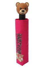 Женский складной зонт MOSCHINO фуксия цвета, арт. 8169-0PENCL0SE | Фото 4 (Материал: Текстиль, Синтетический материал, Металл)