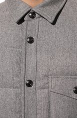 Мужская утепленная куртка FRADI серого цвета, арт. LARRY/WN6128 | Фото 5 (Кросс-КТ: Куртка; Мужское Кросс-КТ: шерсть и кашемир, утепленные куртки; Материал внешний: Шерсть, Синтетический материал; Рукава: Длинные; Материал подклада: Синтетический материал; Длина (верхняя одежда): Короткие; Стили: Кэжуэл)