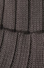 Женская шерстяная шапка BLACK SABLE серого цвета, арт. BS-005CW | Фото 4 (Материал: Текстиль, Шерсть)