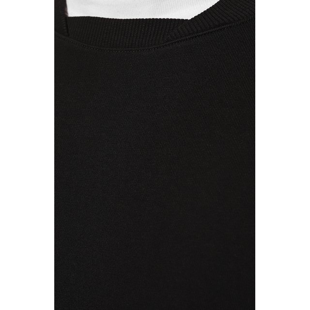 Хлопковый свитшот Moschino A1721/8121, цвет чёрный, размер 52 A1721/8121 - фото 5