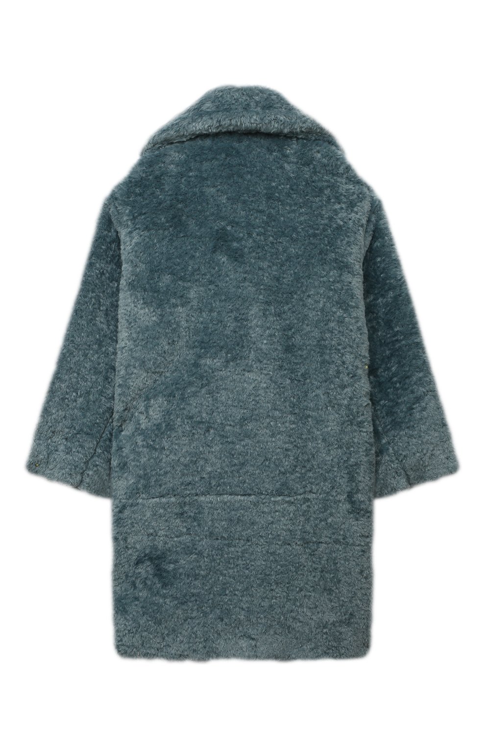 Детское утепленное пальто HINNOMINATE голубого цвета, арт. HKW2/364100002 | Фото 2 (Рукава: Длинные; Материал внешний: Синтетический материал; Материал подклада: Синтетический материал)
