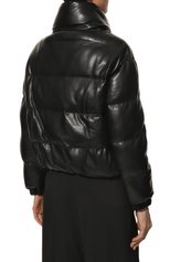 Женская утепленная куртка из экокожи PATRIZIA PEPE черного цвета, арт. 2O0022_E005 | Фото 4 (Кросс-КТ: Куртка, Утепленный; Рукава: Длинные; Материал внешний: Синтетический материал; Стили: Спорт-шик; Материал подклада: Синтетический материал; Длина (верхняя одежда): Короткие)